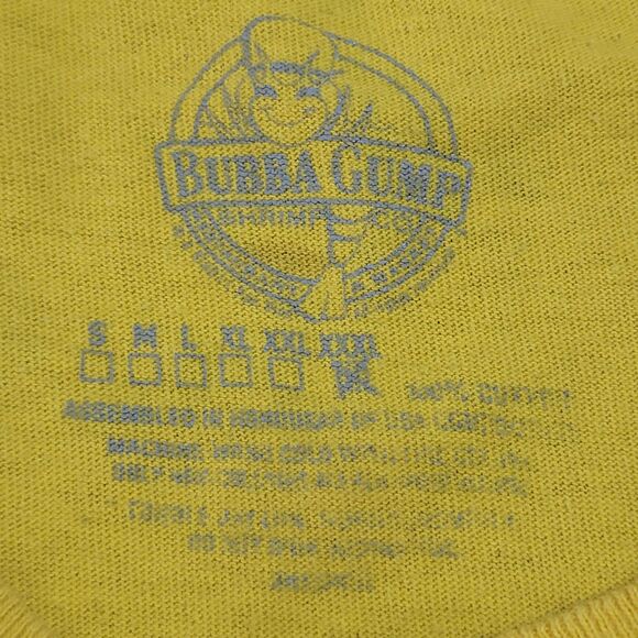 Bubba Gump Graphic SS Tee Yellow "Have A Nice Day" - Size XXXL - Picture 4 of 5